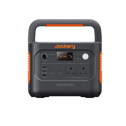 Jackery Explorer 1000 v2 portable power station with UK sockets